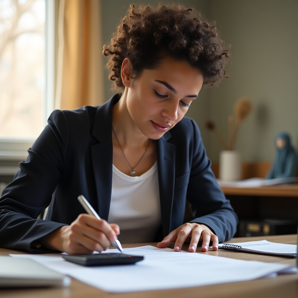 Persona estudiando finanzas personales